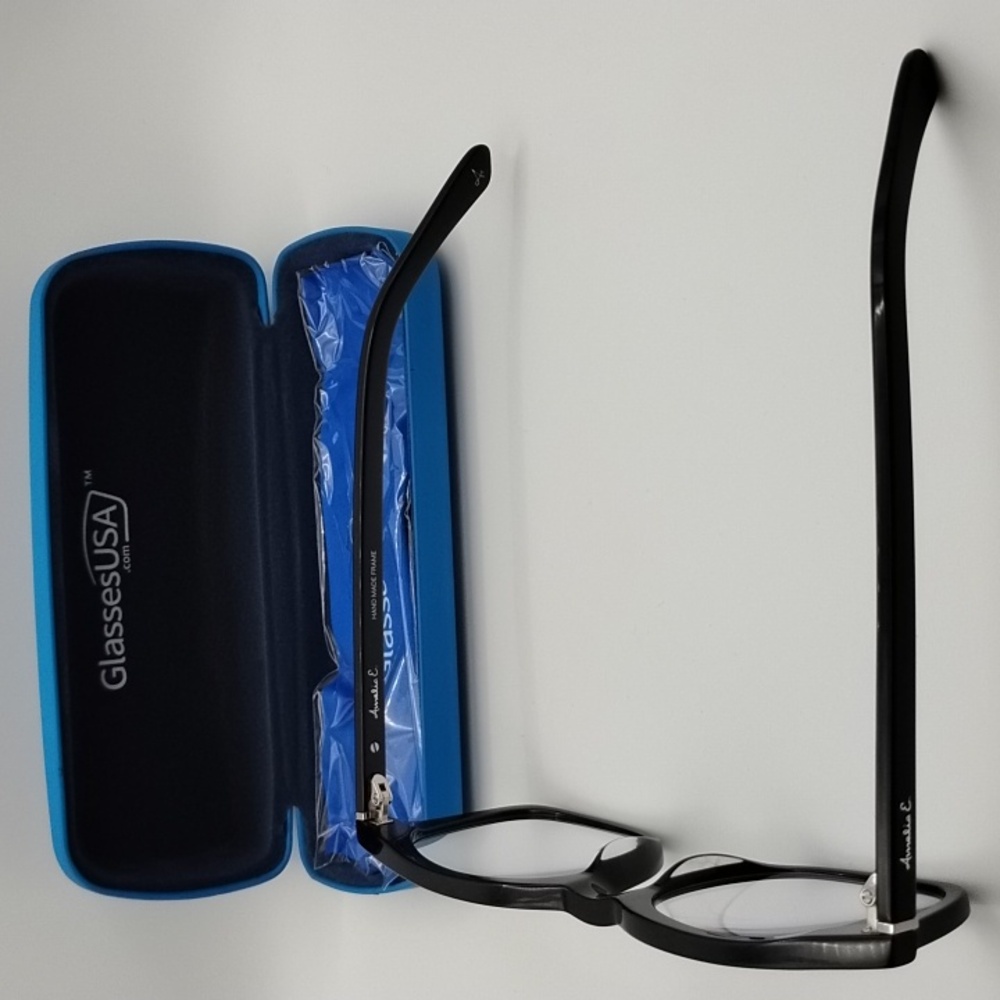 Amelia E Black Frame Reading Glasses From Glasses USA Brand New Never Worn - Picture 3 of 3